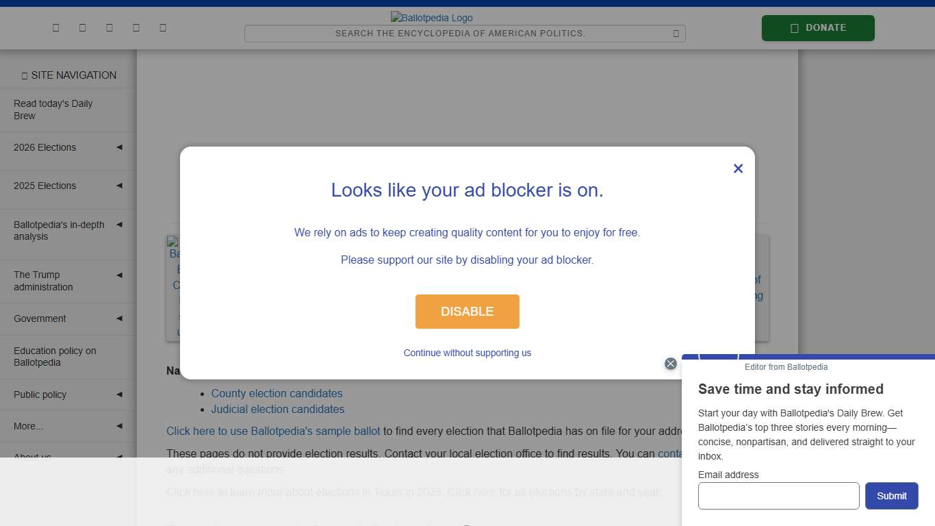 Nacogdoches County, Texas, elections, 2026 - Ballotpedia